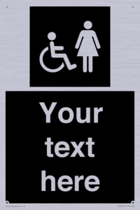 Custom information: black panel disabled and female